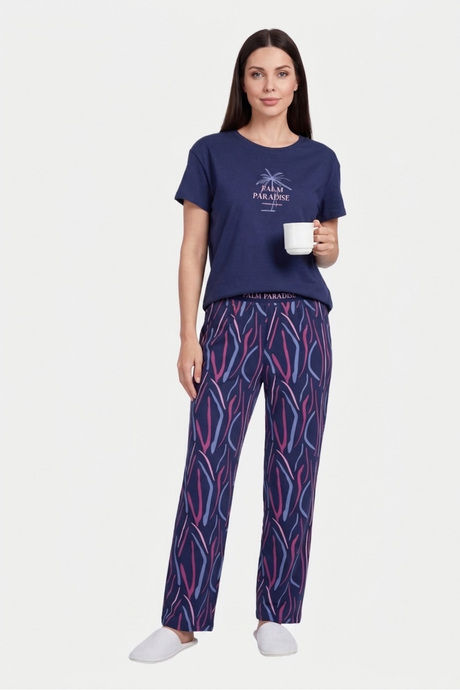 Buy Sweet Dreams Graphic Printed Pyjama Set - Iconic Navy